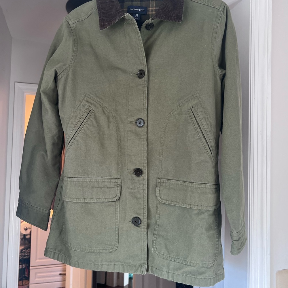 Lands' End Women's Green Barn Jacket